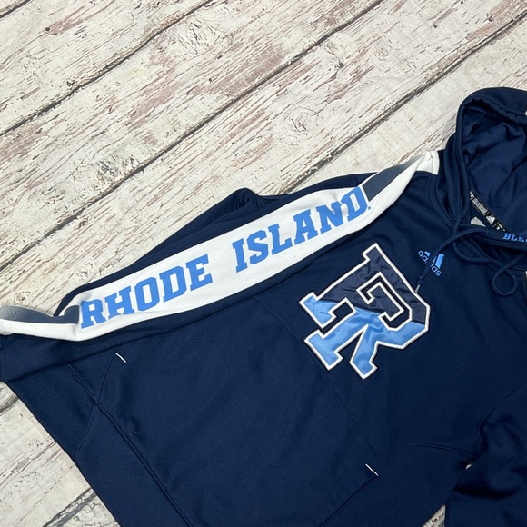 Rhode Island Rams URI Adidas NCAA College Hoodie Pullover Jumper Sweatshirt - Picture 3 of 7